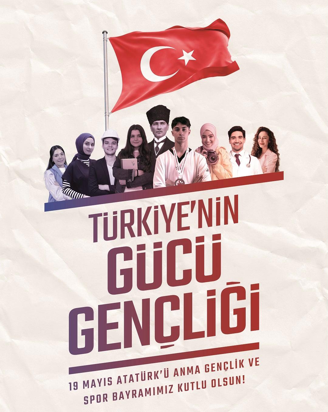 İlçemizde 19 Mayıs Atatürk’ü Anma, Gençlik ve Spor Bayramı Çelenk Töreni ile Kutlama Programı